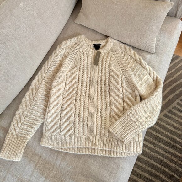 J.Crew Collection Hand-Knit Wool Alpaca Sweater – Women’s - Picture 2 of 9